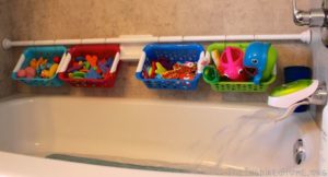 bathtub storage for toys