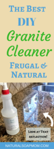 Looking for the best DIY granite cleaner recipe?? Look no further! Keep your granite counters looking shiny and new with simple granite cleaner.
