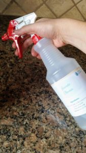 Looking for the best DIY granite cleaner recipe?? Look no further! Keep your granite counters looking shiny and new with simple granite cleaner.