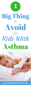 There is one simple thing you can do to improve and control your child's asthma! Natural remedies can help, but there one big thing you're probably doing that is making it worse. Avoiding symptoms is best so learn common triggers. Tips to improve your child's asthma today and how to stop aggrivating your child's asthma symptoms. @naturalsoapmom.com #asthma #asthmaattack #asthmainfo #kidsasthma #childasthma #reverseasthma #controlasthma #asthmatriggers