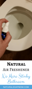 House Smells? Here's a simple natural skinky bathroom solution. DIY Natural Air Freshener Spray is easy to make. Tips to keep your home smelling fresh - bathroom, car, kitchen and more. Use essential oils that work better to deodorize then lemon alone. Learn how to make a knock off poo pourri spray and keep your home fresh. One spray - so many uses! @naturalsoapmom.com #naturalairfreshener #naturalairfresheners #airfreshenerspray #poopourri #housestinks #roomspray #stinkybathroom #airfreshener #airfresheners #airfreshenerbags #airfreshenermurah #airfreshenerPRO #naturalliving #naturalliving #diy #housestinksnow #febreeze #homemade #housestinksthough#momlife #febreezefresh #bathroomgoals #handmade #stinksgood