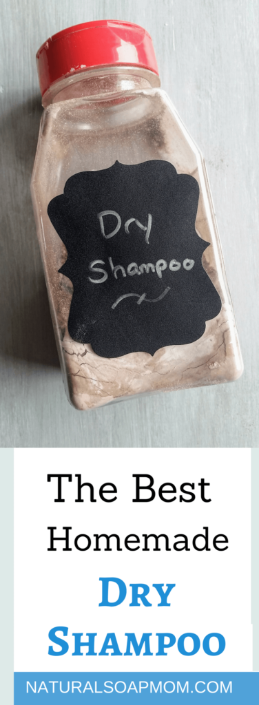 This is the best DIY dry shampoo recipe! Dry shampoo products like batiste contain toxic ingredients. Homemade dry shampoo is a great alternative - customizable for dark hair and for blondes. Learn tips how to use dry shampoo. Before and after photos show how well DIY dry shampoo works. @naturalsoapmom.com #dryshampoo #batiste #dryshampooready #batistedryshampoo #postworkouthacks #momhacks #momlife #momhacksforthewin #momtips #noshowernoproblem #camping #campinghacks