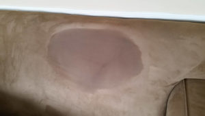Learn @naturalsoapmom how to get stains out of couch cushions the easy way. Make your couch look new again! When you clean your couch cushion fabric you'll remove stains and remove odors. No more stinky couch! This DIY couch cleaning solution is fast and cheap. You only need a few basic items to succeed. Don't get a new couch, clean it! Works on all types of fabrics too. I'll show you how with this microfiber couch. #cleancouch #couchcleaning #couchstains #stainedcouch #kidmess #messykids