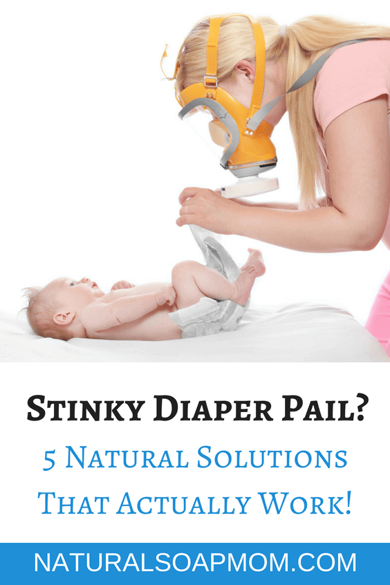 Learn the 5 best diaper pail deodorizer hacks to banish the stink for good. Safe to use around your kids and effective! Useful for both cloth diapers and disposables. Great alternative to expensive diaper genies that don't work. Baking soda and essential oils are some of my favorites. Click to get stink free today!