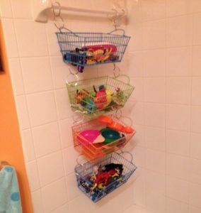 10 Clever Bath Toy Storage Ideas You Need to See - Pinterest toy organizer