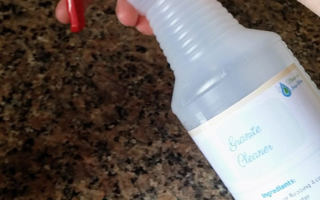 Looking for the best DIY granite cleaner recipe?? Look no further! Keep your granite counters looking shiny and new with simple granite cleaner.