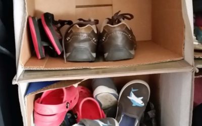 Amazing 5 Minute DIY Kids Shoe Organization for Your Closet